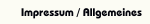 Impressum / Allgemeines